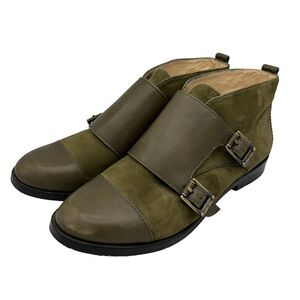 VC Signature‎ by Vince Camuto 7M    Ankle Booties    Green Vi-Tallon Leather